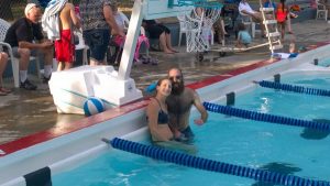 Pier Pool swimmers
